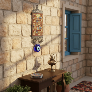 Décoration murale tissée turque 10 Cm, 1 pièce, avec motifs de symboles turcs et œil maléfique de turquie - Product Image 3