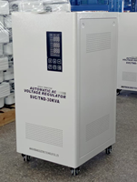 Stabilisateur de tension monophasé 220V SVC TND 100kVA à protection multiple, servo AVR LCD, entièrement en cuivre, grande puissance, équipement industriel CE
