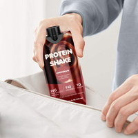 Shake protéiné au chocolat au lait riche en protéines 24g - Nutrition sportive prête à boire pour le gain musculaire et le soutien du poids