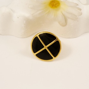 Bague Cœur en Acier Inoxydable Émaillé pour Femme, Style <span class=keywords><strong>Français</strong></span>, Bijou de Luxe en Acier Titane, Tendance et Original - Product Image 4