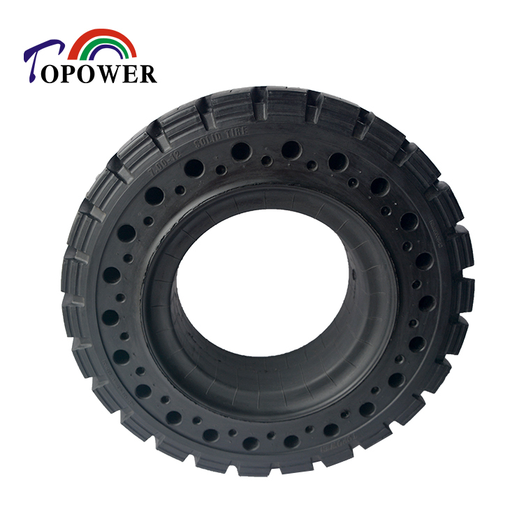 6.00-9 Forklift Parts Natural Rubber Solid Tyre Solid Wheel Supply by Chinese Solid Tyre Manufacturer
