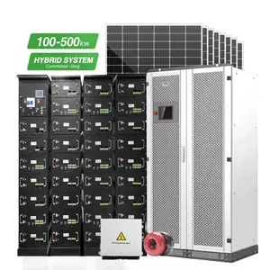 100kva 200kva 3 Fase 100kw Grond Gemonteerd Zonne-Energie Systeem 200kwh 250kw 100kwh 200 Kw 100 Kw Panel Systeem Kit