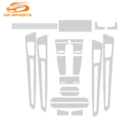 Film de protection transparent en TPU pour console centrale intérieure de voiture, accessoires de réparation anti-rayures pour Porsche Cayenne 2015-2022