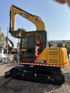 Ottime condizioni a buon mercato marchio cinese SANY SY75 escavatore escavatore usato Sany 75 60 95 caricamento a shanghai per la vendita - Product Image 2