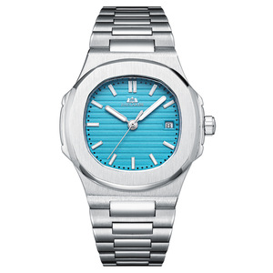 Reloj de lujo para hombre, reloj mecánico cuadrado totalmente automático de alta calidad para hombre, reloj de pulsera con calendario resistente al agua - Product Image 6