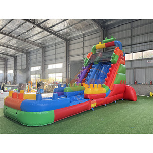 Tobogán Acuático Comercial de 20 pies, Toboganes Inflables de 20 pies de Altura con <span class=keywords><strong>Piscina</strong></span> - Product Image 4