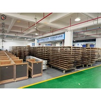 Fournisseur de Foshan, mobilier de chambre d'hôtel de luxe sur mesure, complet, en bois massif, double, taille king, vente en gros