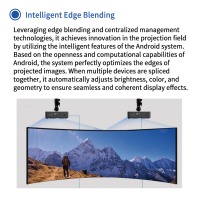 Proyector DLP Inaks LE-FU750 con HDMI de Alta Definición, Portátil e Inteligente para Oficina y Hogar, Android, 4k, 7500-8000 Lúmenes, Mayor Claridad