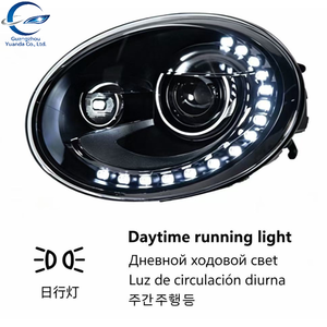 Conjunto de Faros Delanteros para VW Beetle 2013-2018, Diseño Mejorado, Faros LED de Lágrima con Lente de Proyector, Accesorios Populares - Product Image 4