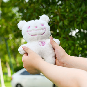 Peluche sognatore crea <span class=keywords><strong>i</strong></span> tuoi personaggi Squishy Anime personalizzato peluche ricamato viso morbido orso bianco giocattoli - Product Image 4
