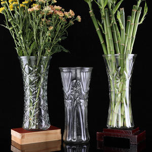 25 <span class=keywords><strong>vase</strong></span> en verre cristal transparent simple eau nourrissante riche rose lily plug salon ornements - Product Image 3