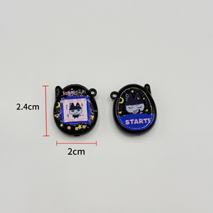 Porte-clés rotatif personnalisé en acrylique, motif animal de dessin animé, mignon, durable, pour console de jeu <span class=keywords><strong>Tamagotchi</strong></span> Beat, sac de téléphone à perles, chaîne de téléphone - Product Image 6