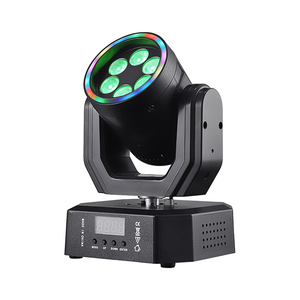 QSE Lighting - Mini Cabeza Móvil LED RGB con Efecto Wash, 30W, Control DMX512/Activación por Sonido, IP33, CRI90, para Pistas de Baile, DJ y Conciertos - Product Image 2