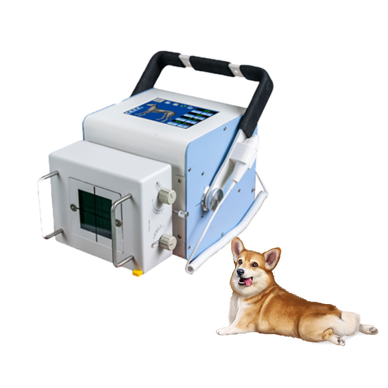 Máquina móvel de radiografia digital para animais, máquina veterinária de raios X, equipamento móvel para transporte de raios X e DR