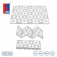 Tapis de jeu pour bébé personnalisable, OEM, non toxique, lavable, XPE double face, imperméable, antidérapant, absorbant les chocs, pour nourrissons