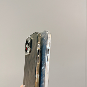 Funda Protectora para Teléfono con Diseño de Ondas de Agua y Láser <span class=keywords><strong>Halo</strong></span>, Electrochapada, para 16, 15 Pro, 14, 13, 12, 11 Pro, de Fábrica OEM - Product Image 6