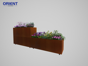 <span class=keywords><strong>Pot</strong></span> de fleurs en aluminium pour la décoration extérieure de la maison, jardin, assemblage en métal, grande taille - Product Image 6