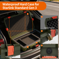 Boîte de rangement de voyage étanche pour le camping en plein air, pour Starlink Gen 3