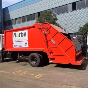 Garbage Compactor Truck Sealed Body 10cbm 12cbm Manual Diesel Gearbox Motor Rear Loader Refuse Transport Waste Collection - Product Image 1