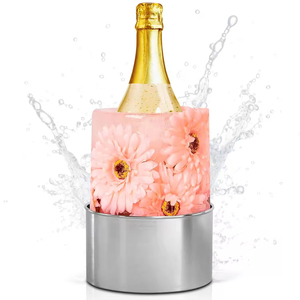 DIY <b>Plastic</b> & Stainless Steel Wine Bottle Chiller with Customized Color for <b>Bucket</b> Ice Mold Party Use - Product Image 1