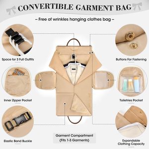 Grande borsone da viaggio in pelle convertibile per <span class=keywords><strong>donna</strong></span> borsa da viaggio Beige borsa da scarpe per Sport da <span class=keywords><strong>donna</strong></span> - Product Image 3