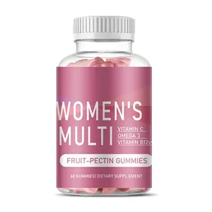 Private Label Vegane Nahrungsergänzungsmittel Beeren-Geschmack Multivitamin-Gummis für Frauen <span class=keywords><strong>Vitamin</strong></span>-Gummis Tägliche Multivitamine für Frauen - Product Image 1