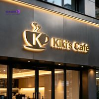 Lettres en acier inoxydable rétroéclairées par LED personnalisées de luxe, enseigne lumineuse Halo Lit, enseigne murale personnalisée avec logo de marque pour salon de beauté et de coiffure
