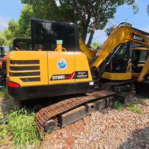 Low Working Hours, High-quality Landscaping, 6-ton Sany 60C Used <b>Tracked</b> Mini Hydraulic Excavator - Product Image 2
