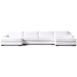 Elegante Divano per Soggiorno con Rivestimento Artigianale in Spugna, Arredamento Moderno per Interni, Divano <span class=keywords><strong>Modena</strong></span> con Braccioli Inclinati per Hotel e Villa - Product Image 4