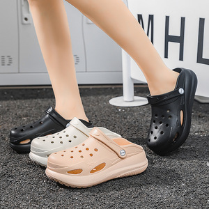 Sandalias de <span class=keywords><strong>Mujer</strong></span> con Orificios Transpirables, Estilo Nuevo, Suela Gruesa de EVA, Pantuflas para Exteriores, Casuales, de Playa, Punta Cerrada, para Uso en el Hogar, Venta al por Mayor - Product Image 4