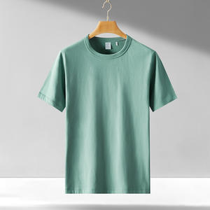 Venta al por mayor de camisetas de Algodón 100% con logotipo personalizado para hombre, camisetas casuales lisas para hombre en blanco - Product Image 2