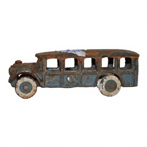 Bus rustique décoratif vintage, artisanat artisanal de qualité supérieure, ornement de bus en fonte métallique pour le bureau et la maison, vitrine déco - Product Image 1