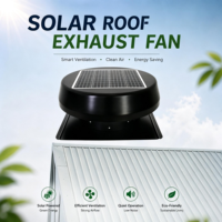 Ventilateur de toit solaire de haute qualité 25W, étanche IP68, en acier galvanisé, système de ventilation intégré avec moteur