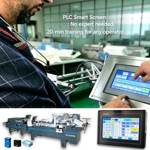 Plegadora y Encoladora Automática Inteligente Min-500 Controlada por PLC con Sincronización Automática de Velocidad - Product Image 2