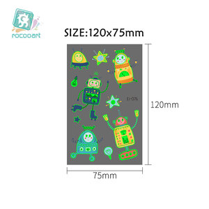 Impermeable personalizada que brillan en la oscuridad de los niños extraíble <span class=keywords><strong>tatuaje</strong></span> temporal los niños <span class=keywords><strong>robot</strong></span> máquina de <span class=keywords><strong>tatuaje</strong></span> pegatinas - Product Image 4