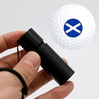 Tampons de balle de golf en aluminium, corps de tampon argent noir rouge dia.11 mm