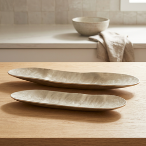 ชุดจานอะลูมิเนียมชุบนิกเกิลแบบดิบ 2 ชิ้น - Product Image 3