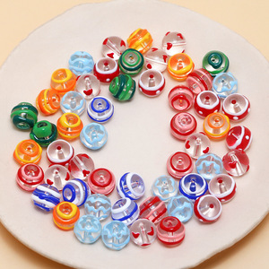 2025 gros noël breloques pendentif verre perlé joyeux noël accessoires pour collier Bracelet bijoux à bricoler soi-même faisant - Product Image 5