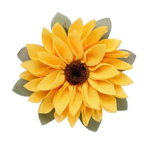 Low Price Sunflower Door Hanging Wall Pendant Ribbon Artificial Flower Thanksgiving Halloween Holiday Decoration