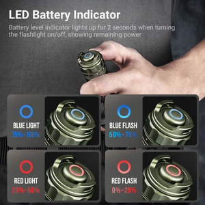 Ta30c <span class=keywords><strong>Max</strong></span> El Feneri 3000 Lumen Ngoài Trời LED Đèn Pin Chiến Thuật Mạnh Mẽ <span class=keywords><strong>Torch</strong></span> Ánh Sáng Với IP68 Đánh giá - Product Image 6