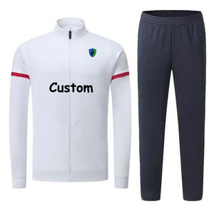 Chaqueta Deportiva de Fútbol 100% Poliéster con Nombre y Logotipo Personalizados, Traje de Fútbol con Cremallera Completa para Hombre, Chaqueta Deportiva para Equipo de Fútbol - Product Image 2
