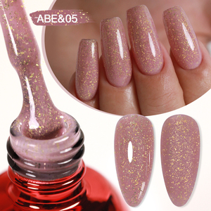 Private Label 15ml Base de goma Rosa lechoso Gel esmalte de <span class=keywords><strong>uñas</strong></span> brillo 15ml barniz semipermanente Soak Off autonivelante UV LED Gel - Product Image 4