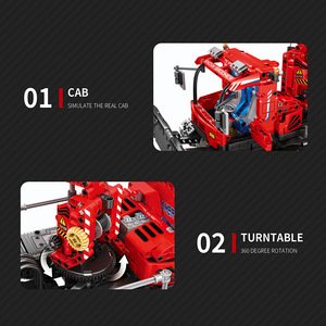 Reobrix Snow Plow Trucks <b>Building</b> Block <b>Model</b> 51-Piece Plastic Remote Control Educational Toy for Kids Ages 8-13 - Product Image 2