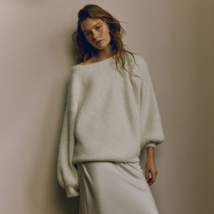 Suéter de Punto Holgado y Cálido para Mujer, Estilo Casual, de Lana, Suave y Acogedor, de Manga Larga, Moda de Invierno, OEM ODM - Product Image 4