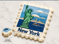 Patch brodé personnalisé de haute qualité avec logo en relief, à coudre ou à thermocoller, pour vêtements
