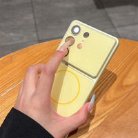 Étui de luxe pour téléphone portable avec autofocus, grande fenêtre en verre, chargement magnétique sans fil pour Samsung Galaxy S26 S25 S24 S23 Ultra