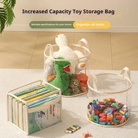Panier de rangement pour jouets pour bébé Hengwei, grande capacité, en plastique PVC, durable, portable, pour salon, peluches et blocs de construction