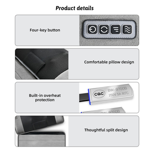 وسادة تدليك كهربائية بقاعدة ذكية قابلة للتعديل ، مرتبة جسم هزازة تايلاندية قابلة للطي مع ميزات ذكية - Product Image 6