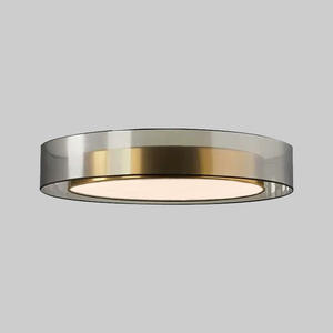 Plafonnier LED Minimaliste Nordique Tendance Tout en Cuivre Élégant Designer pour Salon Bureau Salle à Manger Chambre Principale - Product Image 1
