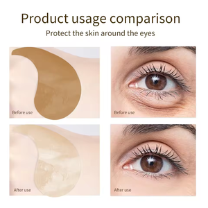 CLOVER RENA Patchs Gel Contour des Yeux Véganes aux Herbes, Acide Hyaluronique, Or 24K, Collagène, <span class=keywords><strong>Anti</strong></span>-<span class=keywords><strong>Cernes</strong></span>, <span class=keywords><strong>Bio</strong></span> Coréen, Marque Privée - Product Image 4